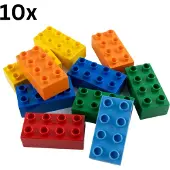 LEGO DUPLO 2x4 briques Mélange de couleurs - 3011 NOUVEAU Quantité 10x - Chaque mélange est composé individuellement
