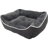 Nobby Lit confort carré Classic "ARNO" gris L x l x H : 62 x 50 x 17 cm