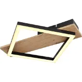 Globo Lighting Plafonnier métal noir mat, LED