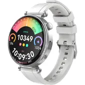 XO , smartwatch de sport avec écran AMOLED et suivi précis IP68, argenté