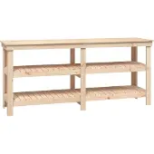 Syfax Banc de travail 181x50x80 cm Bois de pin massif