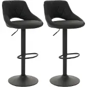MCW Lot de 2 tabourets de bar -N64