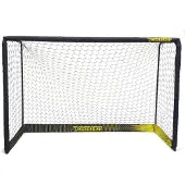 Powershot But de football en acier - 3 x 2 m - noir - Ancrage au sol et sac de transport inclus