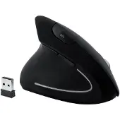 MediaRange MROS233 - Mancino - Design vertical - Optique - Sans fil (RF) - 1600 DPI - Noir