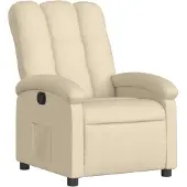 Syfax Fauteuil inclinable Crème Tissu