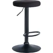 CLP Tabouret de bar Ponte - velours, structure noire - Rouge