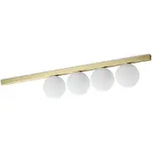 Ideal Lux Plafonnier contemporain Binomio Laiton Métallique 4 Lumières G9 4W 3000K Ip20