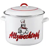 Karl Krueger KARL KRÜGER Marmite à tout faire 14 l Ø28cm émaillé blanc