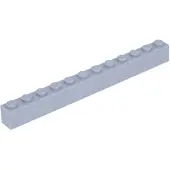 LEGO 25x brique 1x12, gris clair