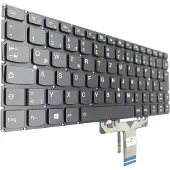 T-ProTek FRANÇAIS - Clavier noir éclairage compatible avec Lenovo IdeaPad 710S-13