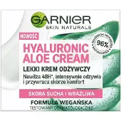 Garnier Haut Naturals Crème Hyaluronic Aloe Crème de soin légère pour peau sèche et sensible 50ml