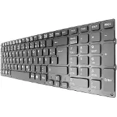 T-ProTek Noir - Clavier FRANÇAIS sans cadre Compatible avec Sony Vaio PCG-71614M,