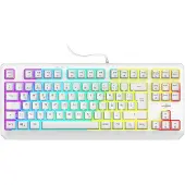 URage Exodus 220 TKL Clavier de jeu USB QWERTZ Allemand Blanc