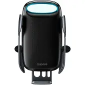Baseus Milky Way 15W drahtlose Qi Autoladegerät Telefon automatische Halterung schwarz (WXHW02-01)