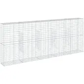 vidaXL Gabion avec couvercle 500x50x200 cm Fer galvanisé