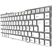 T-ProTek FRANÇAIS - Blanc sans cadreClavier pour Sony Vaio VGN-FW11J , VGN-FW11L