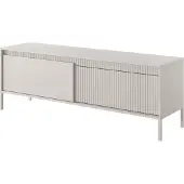 Selsey Falsetto Buffet TV Beige avec façade striée, 153 cm