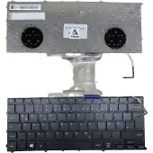 T-ProTek FRANÇAIS - Clavier noir avec cadre , éclairage compatible avec SAMSUNG NP900X3E