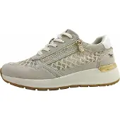 Mustang - Chaussures de sport pour femmes, type lacets, couleur beige, style décontracté