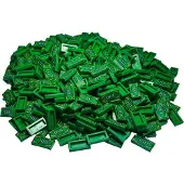 LEGO 1x2 Carreaux Billet Vert - 3069bpx7 NOUVEAU Quantité 100x