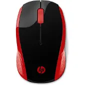 HP 200 (Sans fil), Souris, Noir, Rouge