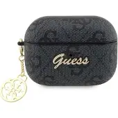 GUESS Guap2G4Gsmk Airpods Pro 2(2022/2023) Cover Czarny/Black 4G Charm Collection