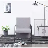 Prolenta Maison Exclusive - Fauteuil gris clair tissu