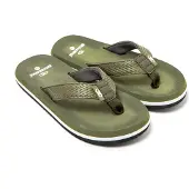 Brasileras Tongs Garçon Fille Antidérapantes confortables chaussures de plage/piscine/urbaines vert militaire 35 EU -UBPFF