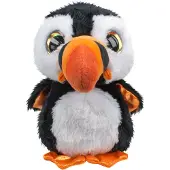 LUMO Stars doudou Lumo Puffin Lunni noir/blanc 15 cm