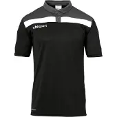 Uhlsport Offense 23 Polo Hommes - Noir / Anthracite / Blanc