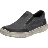 Rieker Chaussons de ville pour hommes, couleur gris, style décontracté