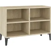 Sonstiges Meuble TV avec pieds en métal Chêne sonoma 69,5x30x50 cm