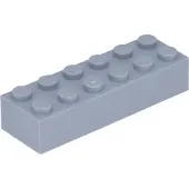 LEGO 2x6 brique 2456 - 50 pièces gris clair