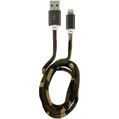 LC-Power LC-C-USB-Lightning-1M-5 (MFI) Câble USB A à Lightning, Camouflage gris