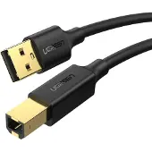 UGREEN Us135 Câble d'imprimante Usb 2.0 A-B, plaqué or, 3M (noir)