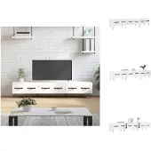 vidaXL Armoire TV Blanc 150x36x30 cm Bois composite - Meuble TV
