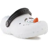 Crocs Chaussures ouvertes 'Frozen Olaf Classic' bleu clair / chocolat / orange / blanc