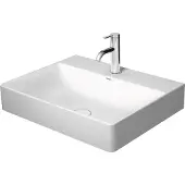 Duravit DuraSquare lavabo, 60x47cm, 1 trou pour robinet, sans trop-plein, vitrifié par le dessous, 2353600041
