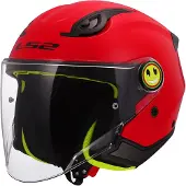 LS2 LS2OF622FunnyIISolidRougeEnfantCasqueJet Taille M