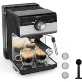 Krups Machine à café Authentic+ XP384E10, semi-automatique, expresso, 2 L
