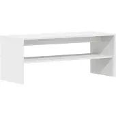 Syfax Meuble TV Blanc 100 x 40 x 40 cm Aggloméré
