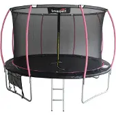 Lean Toys LEAN Sport Max Trampoline 366 cm, noir-rose