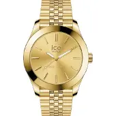 Ice Watch 23791 37mm 10atm Solar Analogical Woman Watch Doré Femme