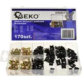 GEKO Jeu d'accessoires et de rondelles pour la carrosserie 170pcs G02923