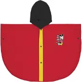 Mickey Mouse Poncho imperméable à capuche rouge - 5-6 ans