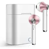 EKO , TWS Casque Bluetooth 5.0 modèle Jeez, Rose