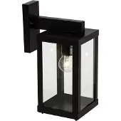 Brilliant Applique extérieure Gaia | Luminaire d'extérieur | métal/verre | noir | IP44 | 1x E27 max. 60 W