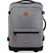 Cabaia trolley sac à dos pour ordinateur portable Soft Suitcase 2 Wheels Essentials Trolley 48L Getaria gris 51cm