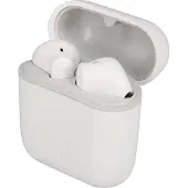 Akashi , casque Bluetooth 5.0 avec boîtier de chargement et autonomie de 20 heures, couleur blanche