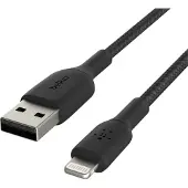 Belkin Câble Lightning vers USB-A tressé BoostCharge Pro - 2 mètres - Noir